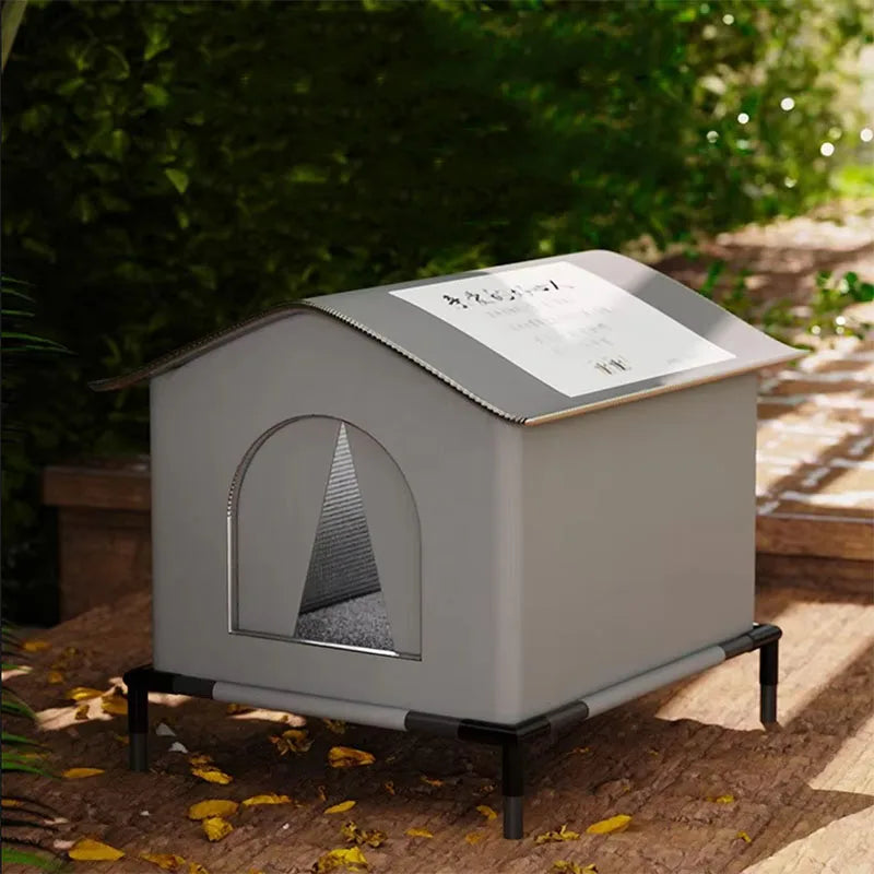 Waterproof Foldable Cat House for Outdoor Use