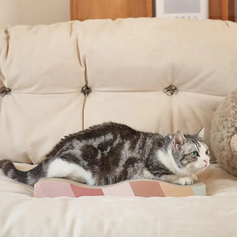 Multi-Shape Corrugated Cat Scratch Pad