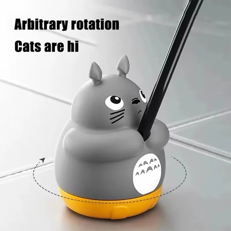 Rotating Cat Teaser Wand with Bell & Feather