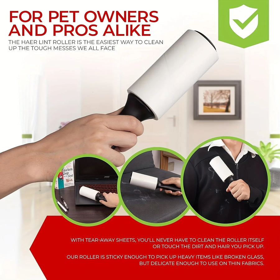 Extra-sticky pet hair lint roller for cat and dog hair, view 3