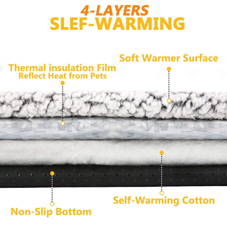 Self-Heating Cat Pad, Washable, No Electricity
