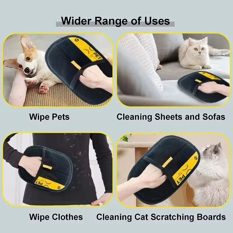 Cat hair remover glove, product view 2