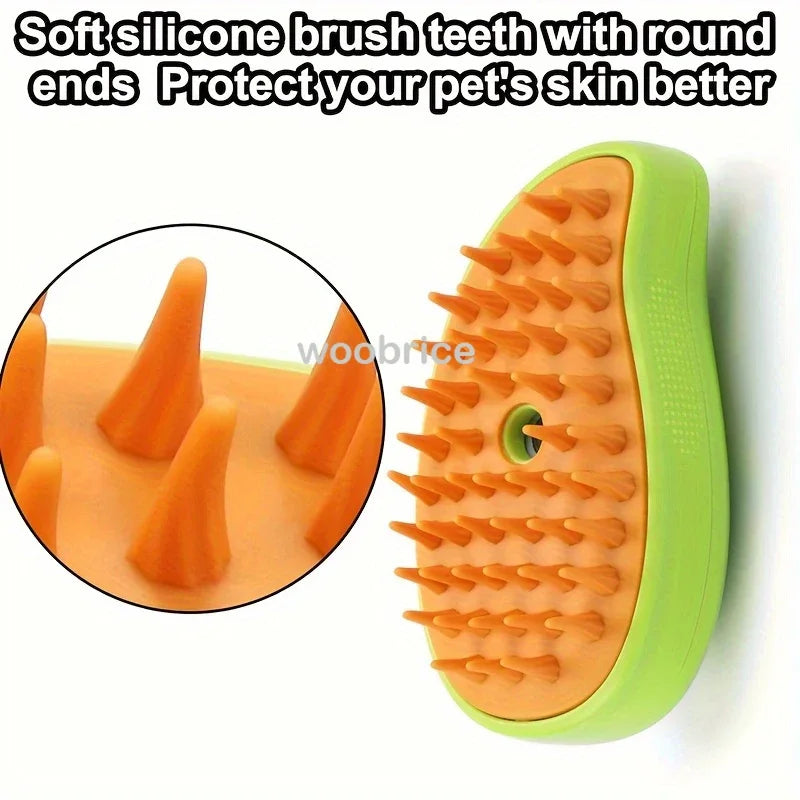 Cat Steam Brush for Shedding and Grooming