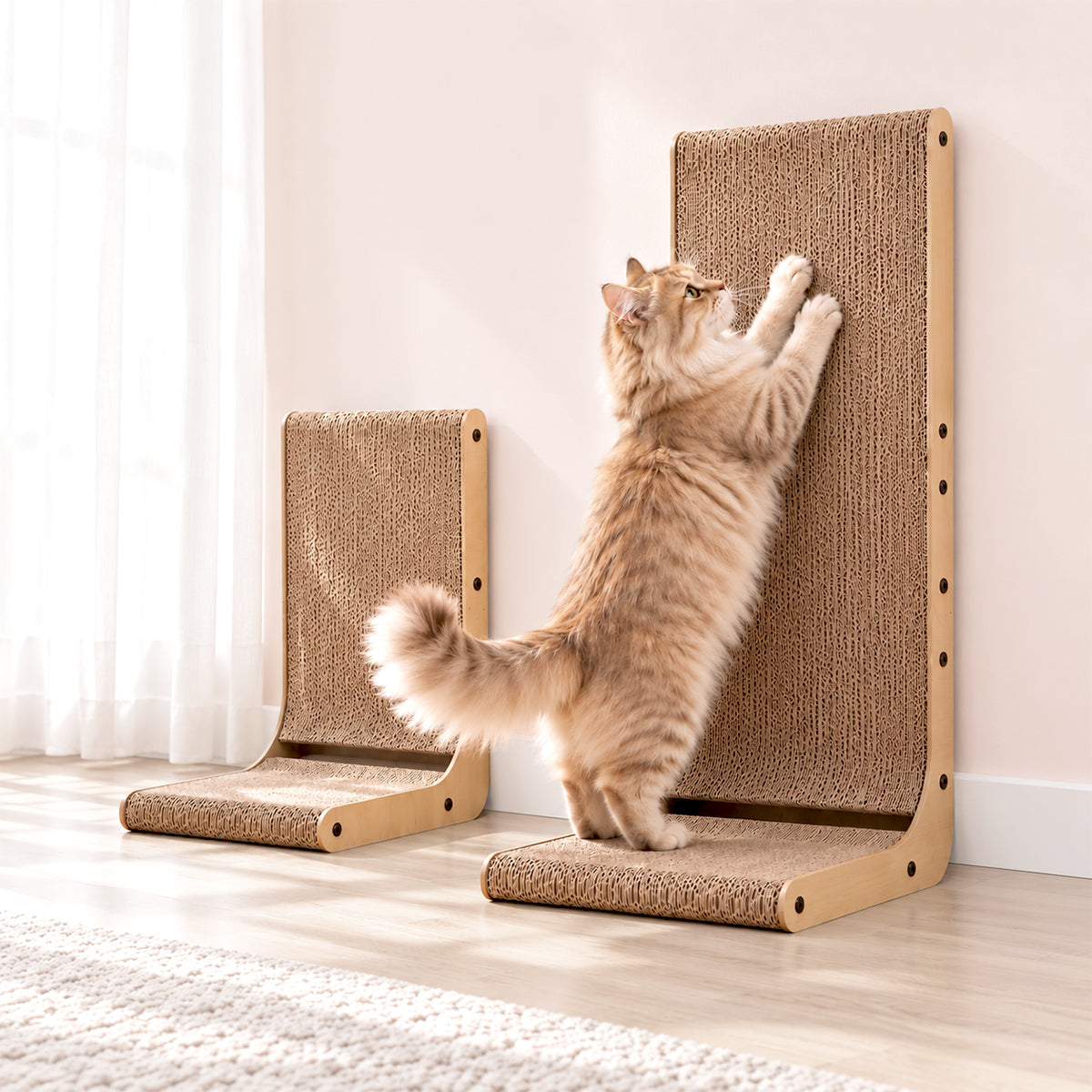 L-Shape Cat Scratcher, Medium or Large