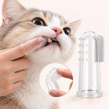 Cat Finger Toothbrush Set, Soft Silicone