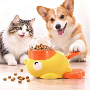 Duck Puzzle Feeder Toy for Cats