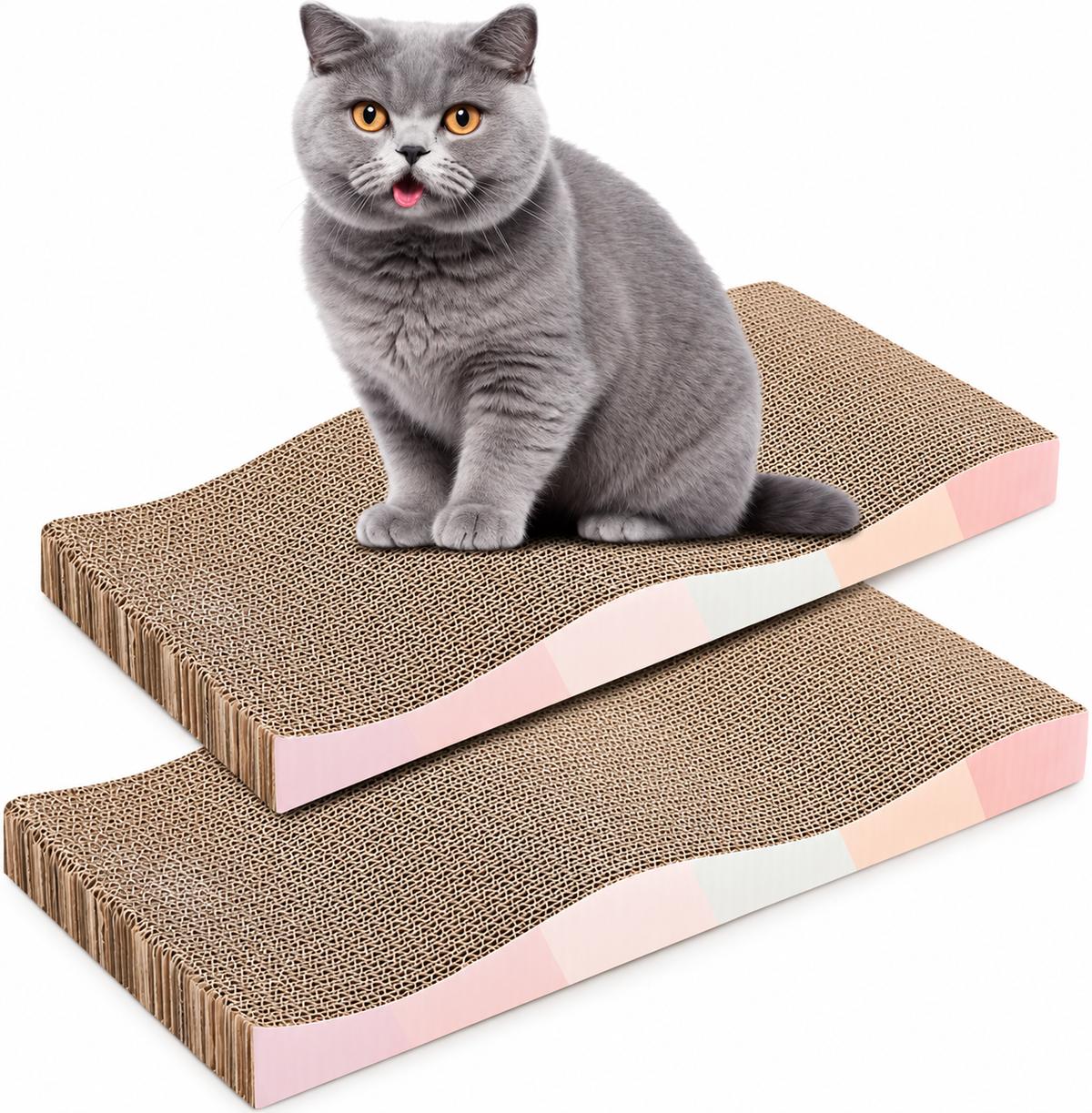 Multi-Shape Corrugated Cat Scratch Pad