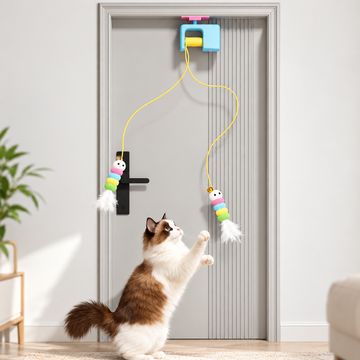 Electric Hanging Door Cat Toy, Self-Play Teaser