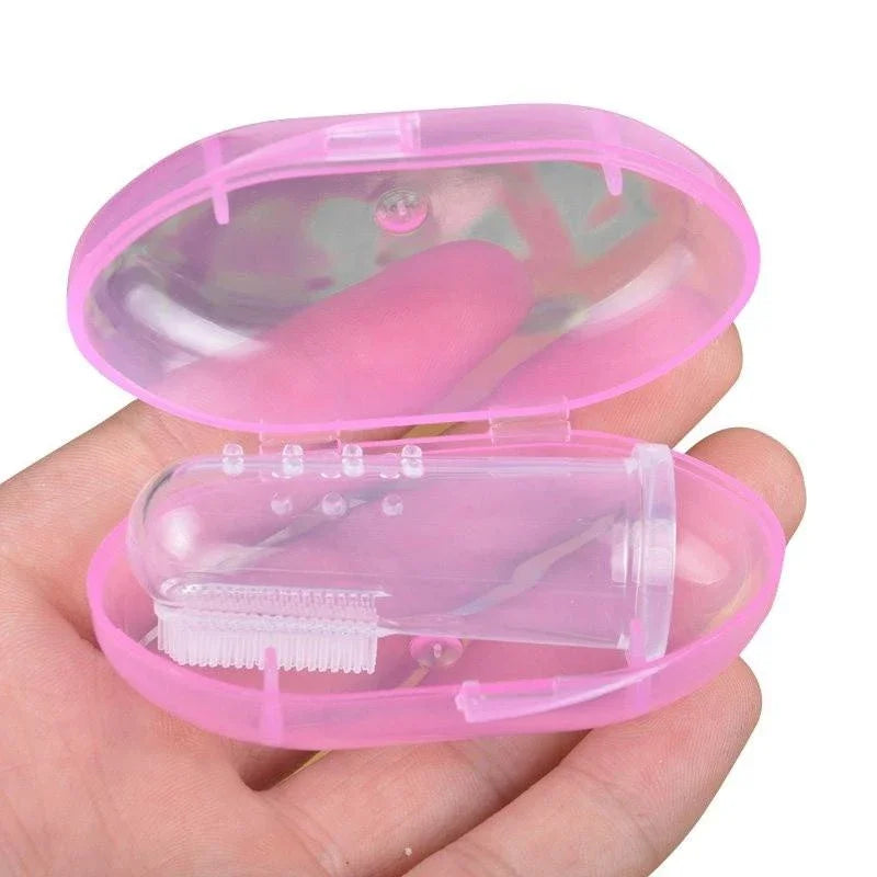 Cat Finger Toothbrush Set, Soft Silicone