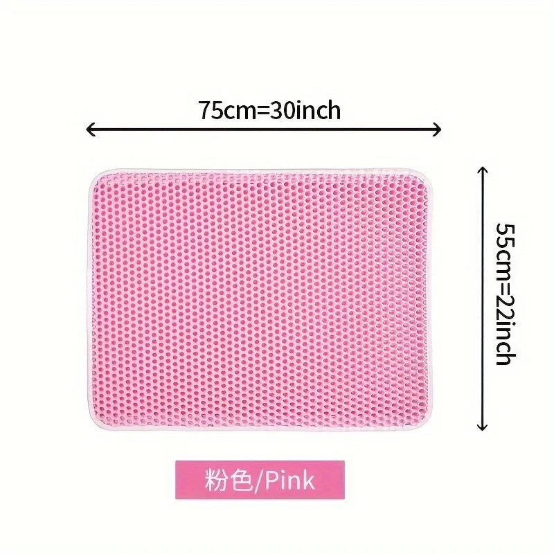 Honeycomb double-layer cat litter mat, view 4