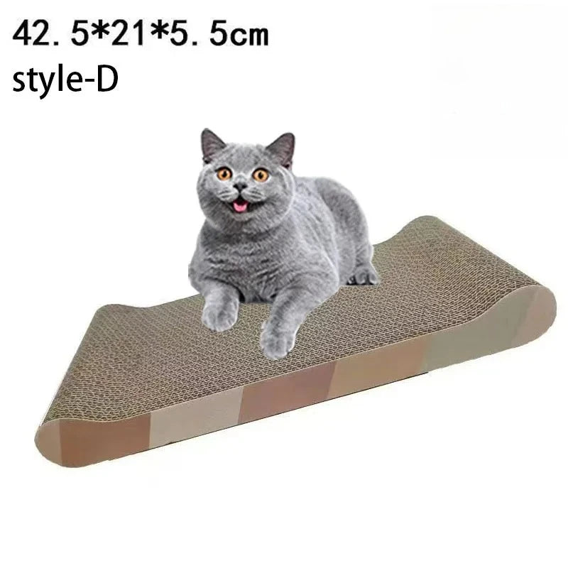 Multi-Shape Corrugated Cat Scratch Pad