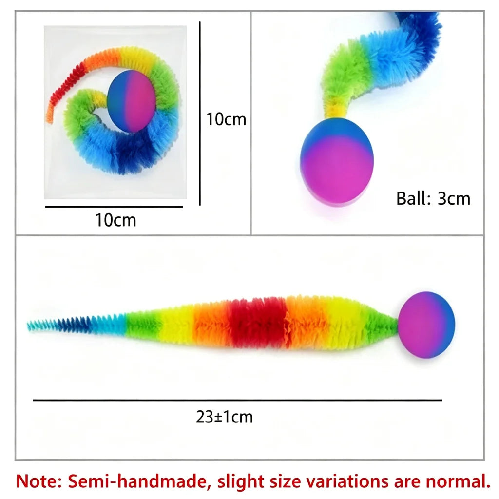 Soft Faux Fur Ball Cat Toy