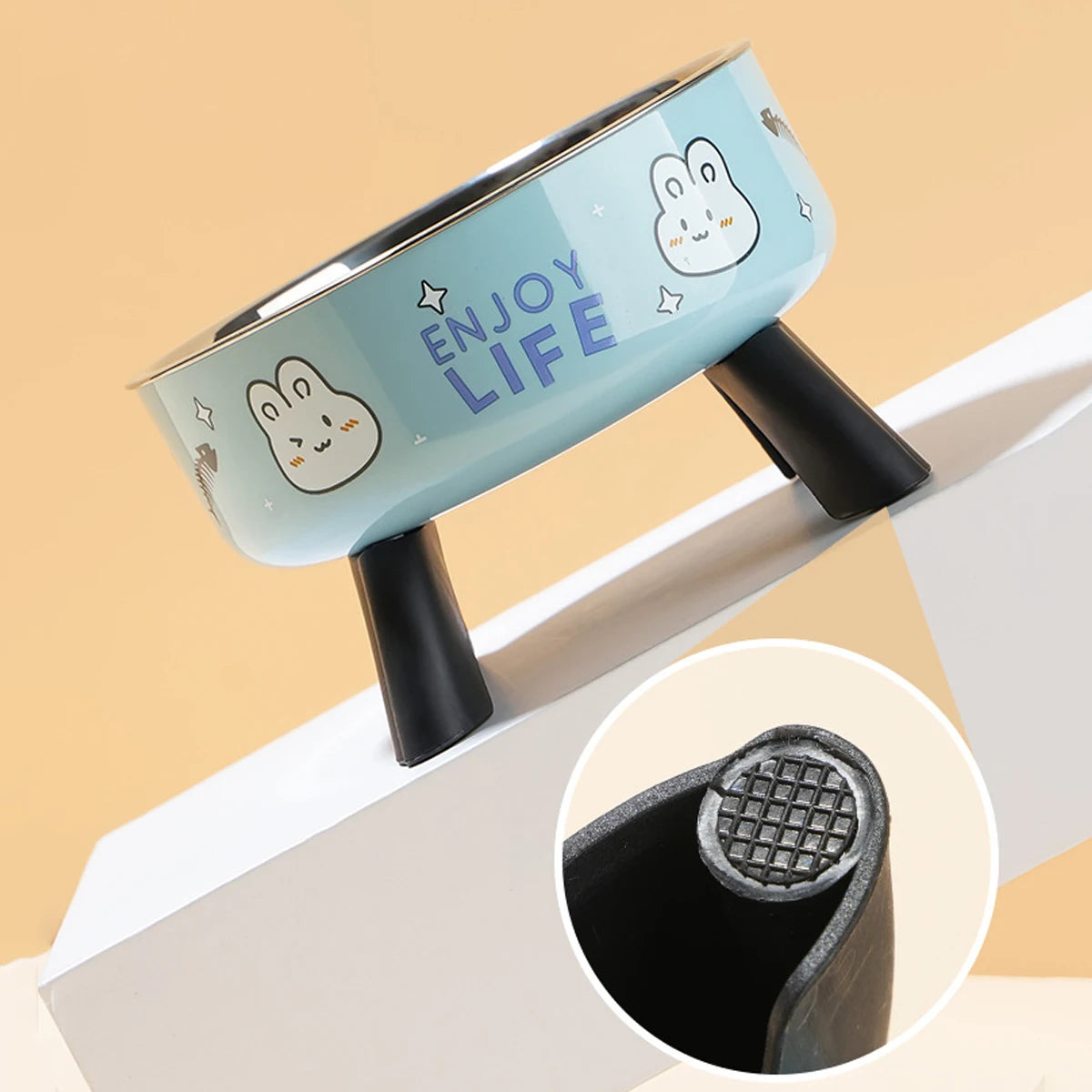 Elevated Anti-Slip Cat & Dog Food Bowl with Stand