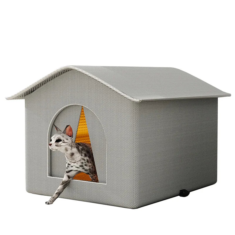 Waterproof Foldable Cat House for Outdoor Use