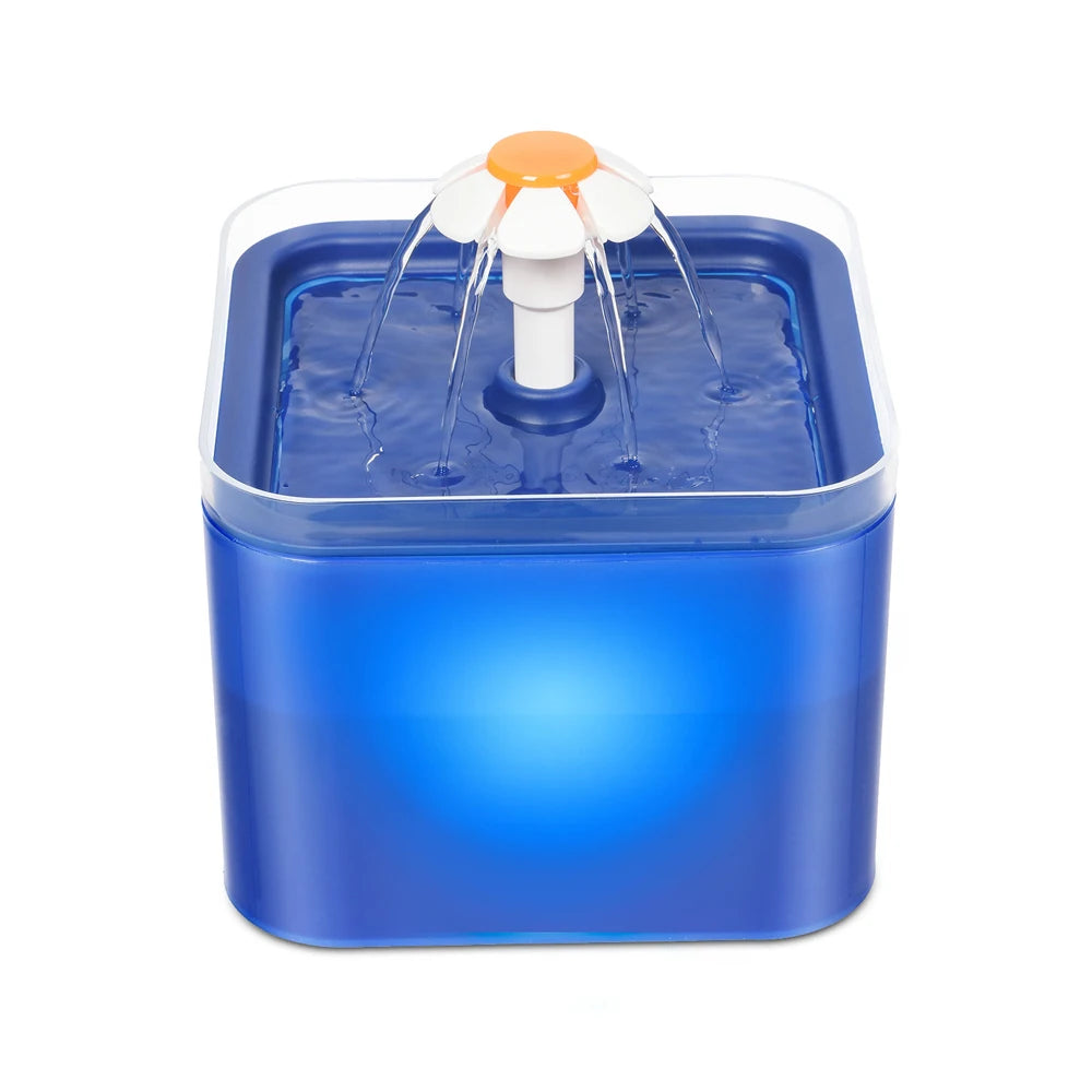 Cat Water Fountain 2L, Quiet with 4-Layer Filter