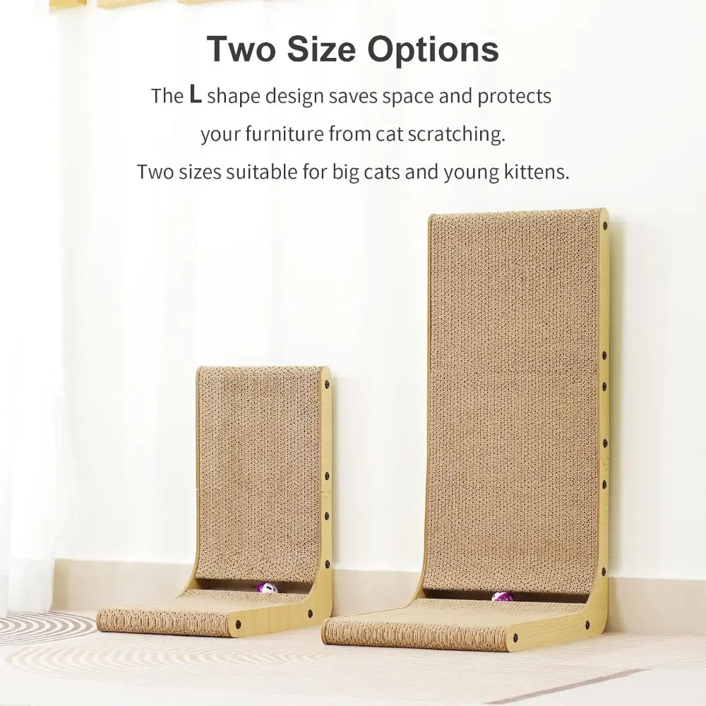 L-Shape Cat Scratcher, Medium or Large