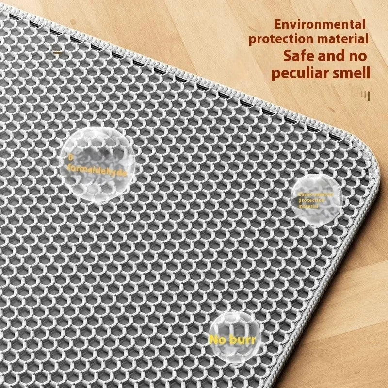 Large waterproof non-slip cat litter mat, view 6