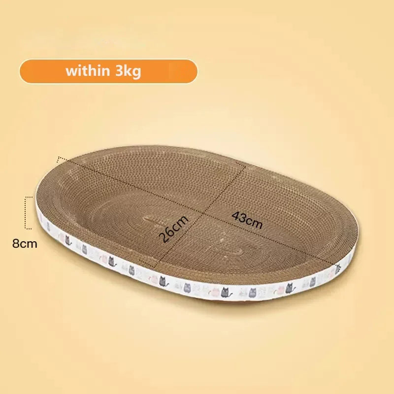 Corrugated Cat Scratcher Lounge with Catnip
