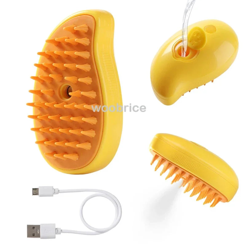 Cat Steam Brush for Shedding and Grooming
