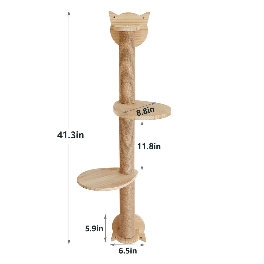 Wall-Mounted Cat Shelf and Climbing Steps, Ships from US