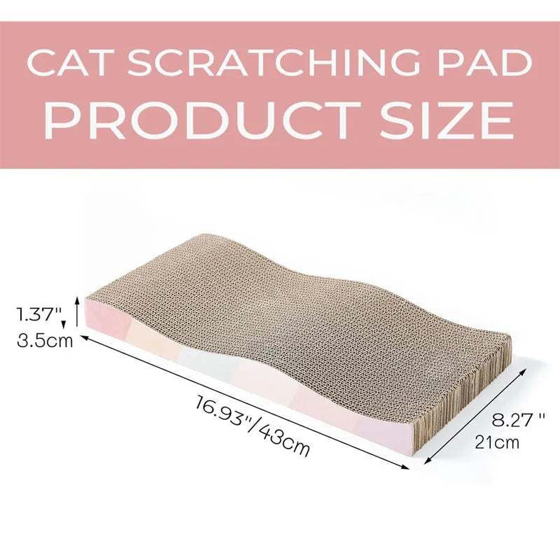 Multi-Shape Corrugated Cat Scratch Pad