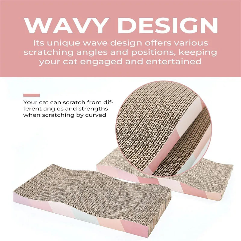 Multi-Shape Corrugated Cat Scratch Pad