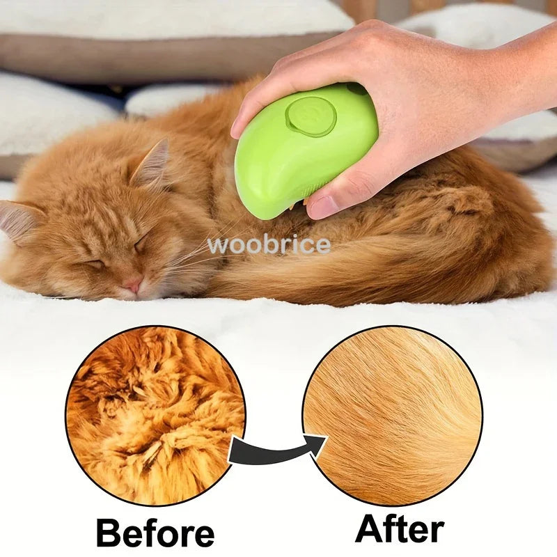 Cat Steam Brush for Shedding and Grooming
