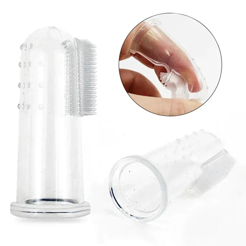 Cat Finger Toothbrush Set, Soft Silicone