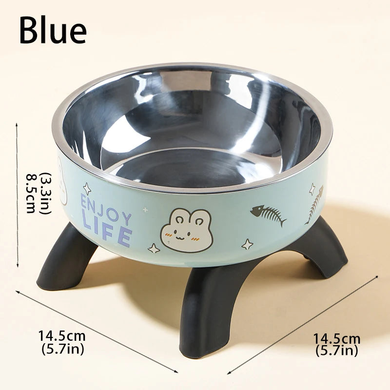 Elevated Anti-Slip Cat & Dog Food Bowl with Stand
