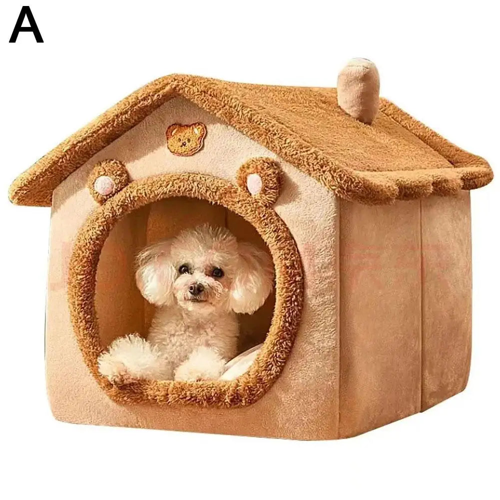 Cozy Plush Cat House, Bear Ears