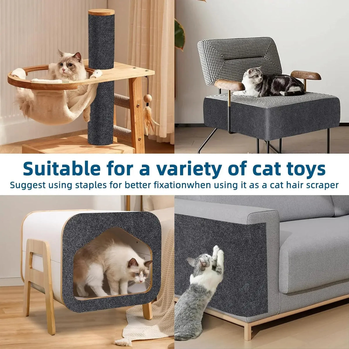 Self-Adhesive Cat Scratch Guard for Sofas and Furniture