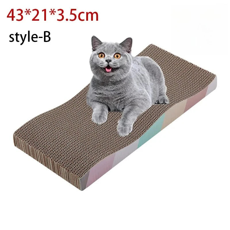 Multi-Shape Corrugated Cat Scratch Pad