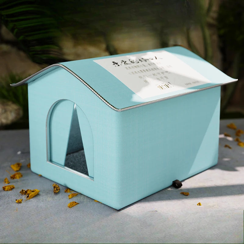 Waterproof Foldable Cat House for Outdoor Use