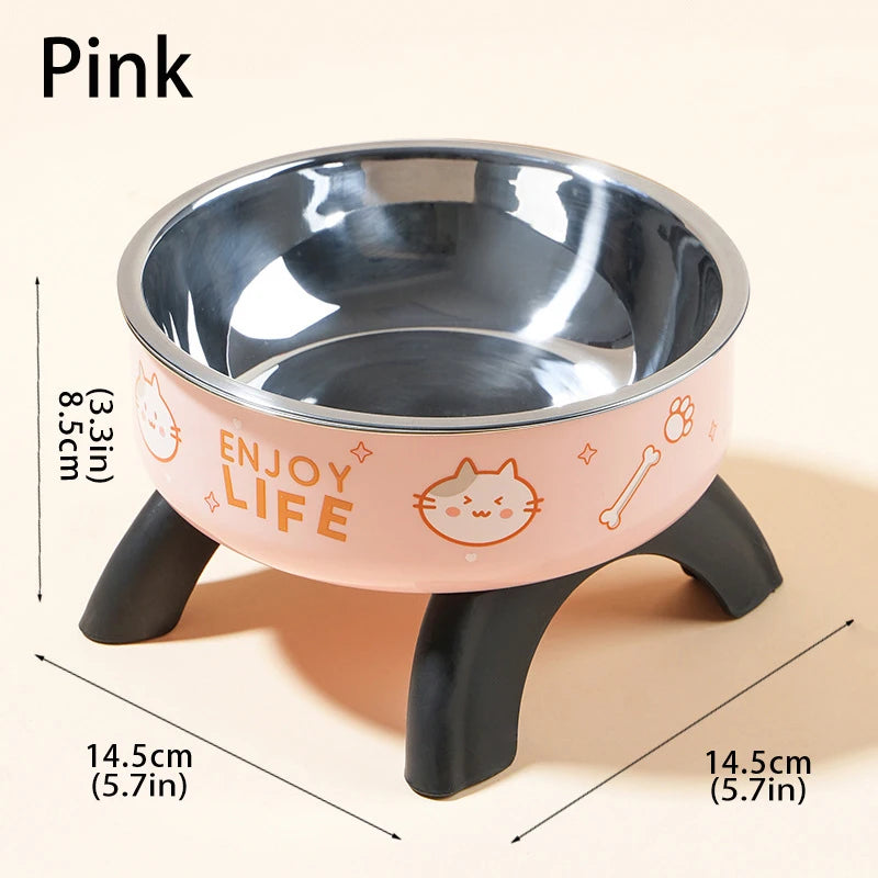 Elevated Anti-Slip Cat & Dog Food Bowl with Stand