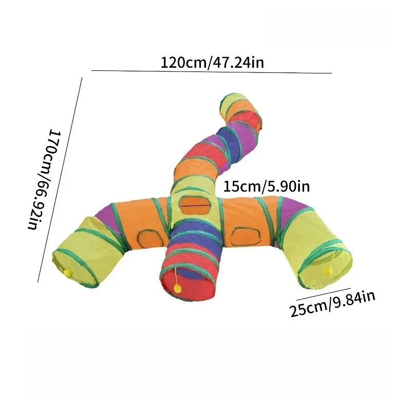Crinkle Cat Play Tunnel, Multi-Way