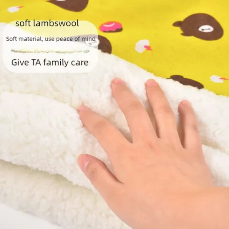 Fluffy cat sleeping bag pocket bed, view 4