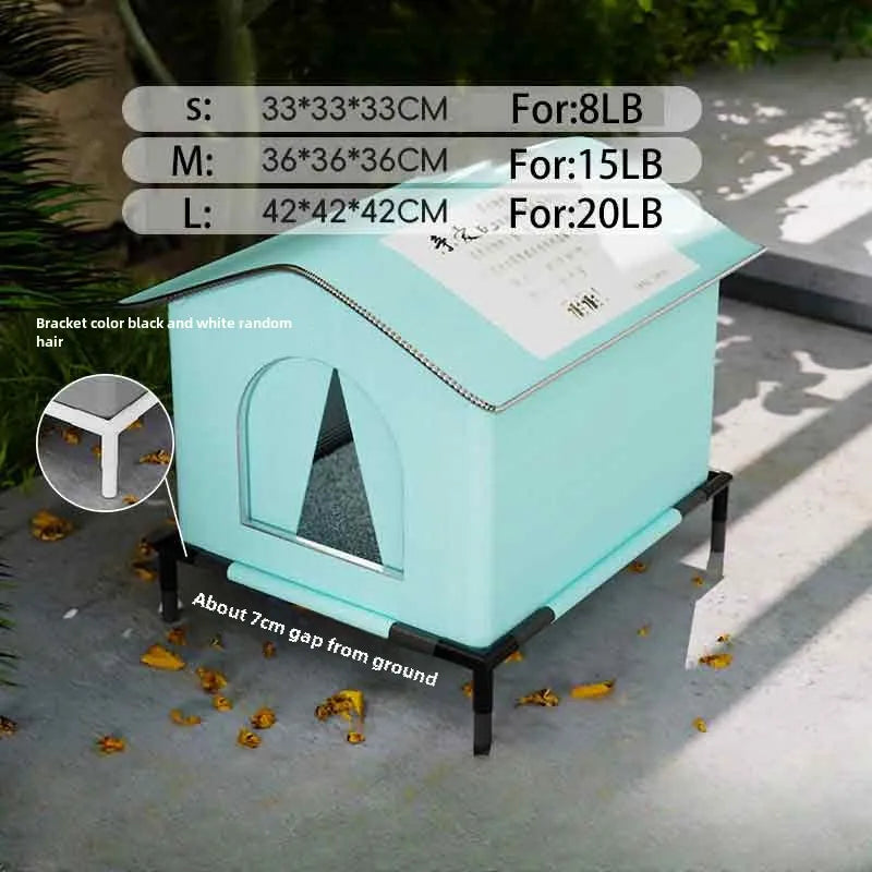 Waterproof Foldable Cat House for Outdoor Use