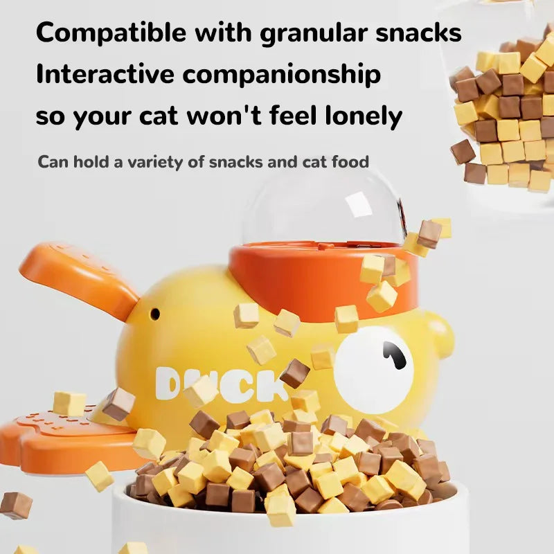 Duck puzzle feeder toy for cats, image 4