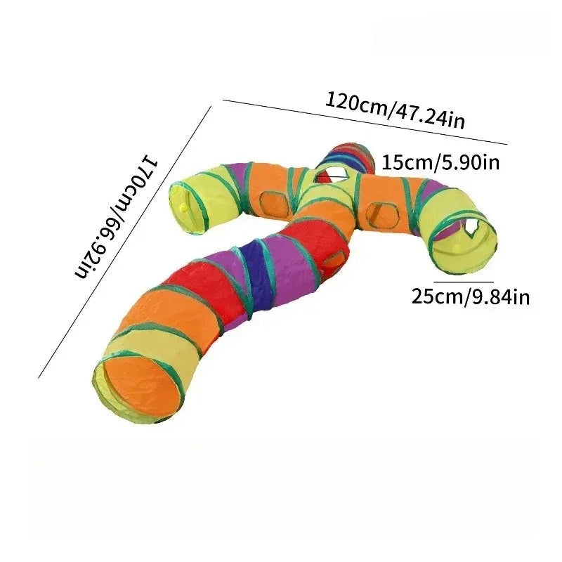 Crinkle Cat Play Tunnel, Multi-Way