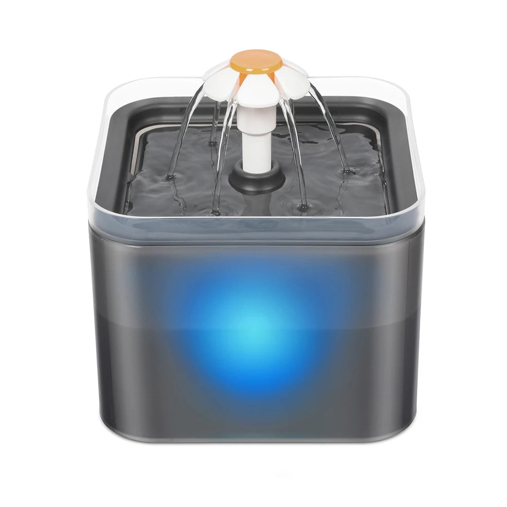 Cat Water Fountain 2L, Quiet with 4-Layer Filter