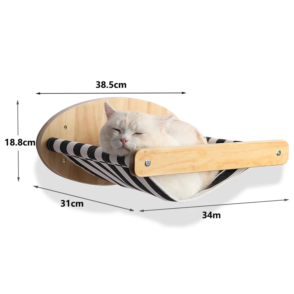 Wall-Mounted Cat Shelves, Steps and Hammocks