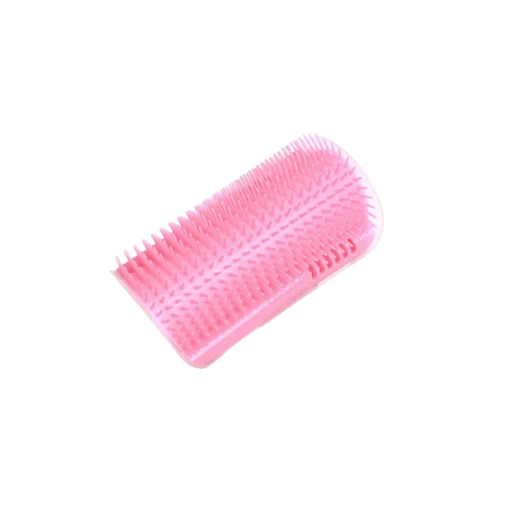 Wall corner cat self-groomer brush with catnip, view 8