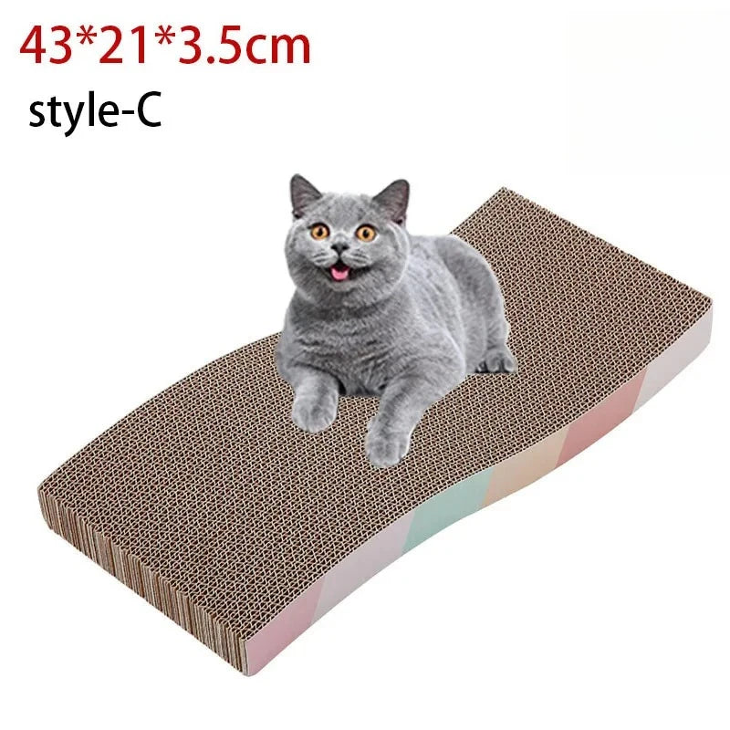 Multi-Shape Corrugated Cat Scratch Pad