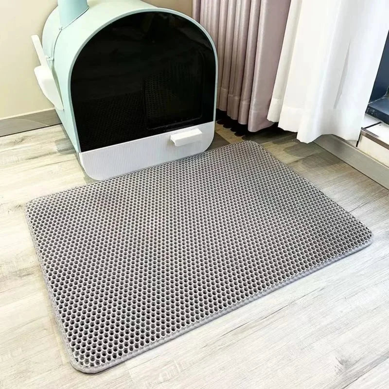 Large waterproof non-slip cat litter mat