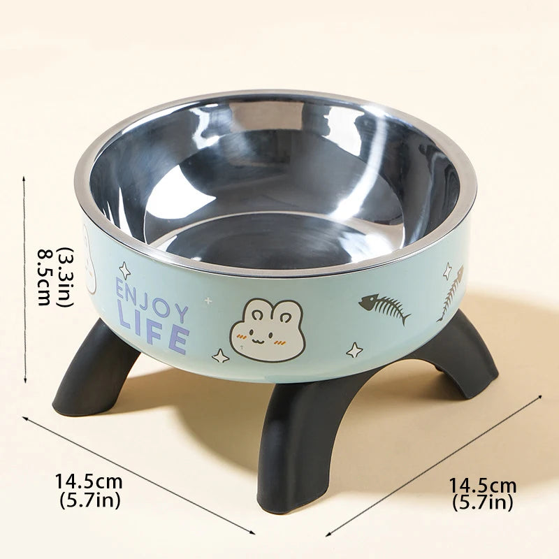 Elevated Anti-Slip Cat & Dog Food Bowl with Stand