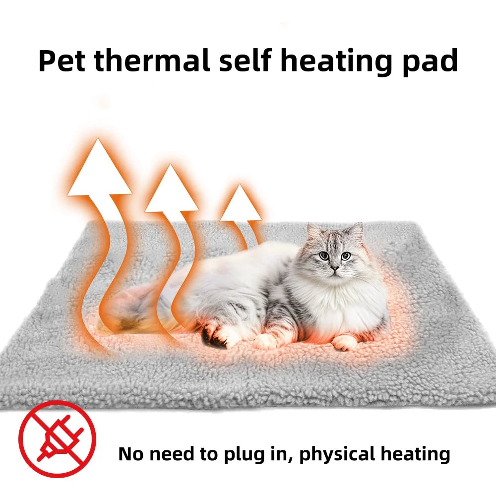 Self-Heating Cat Pad, Washable, No Electricity