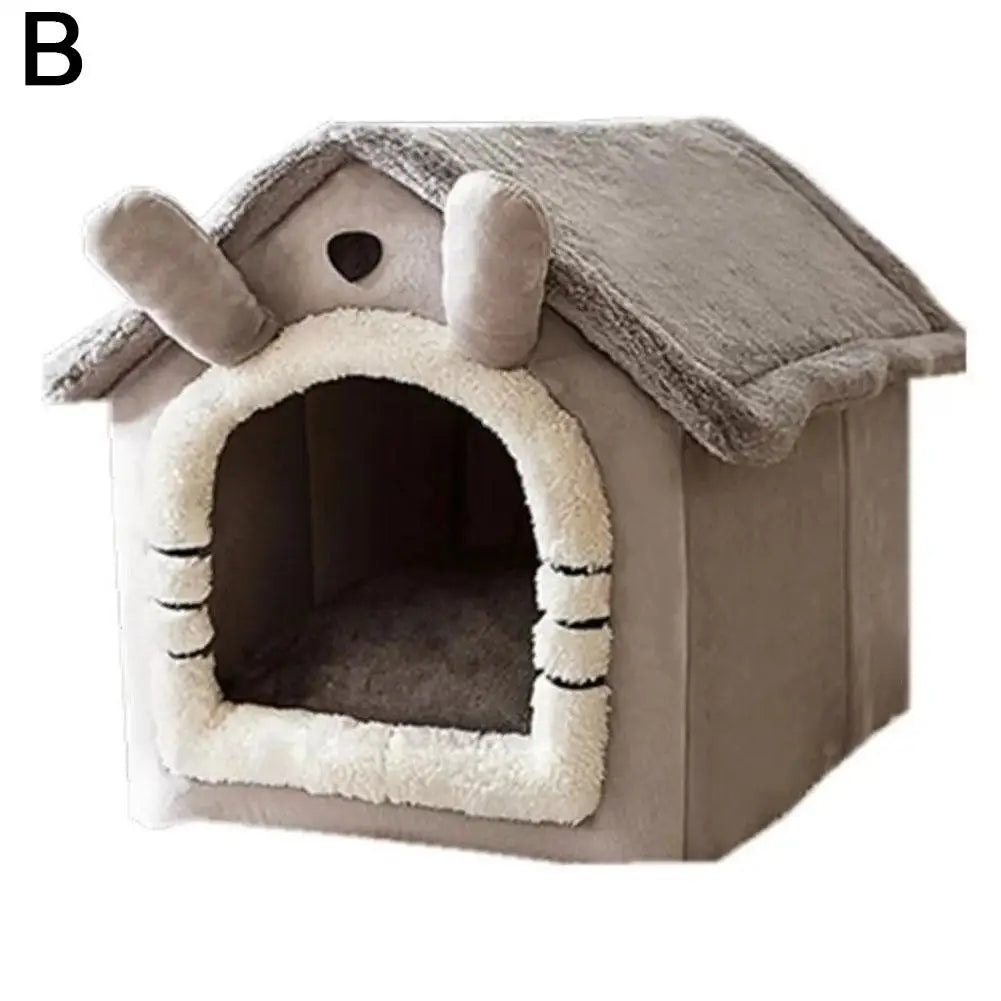 Cozy Plush Cat House, Bear Ears