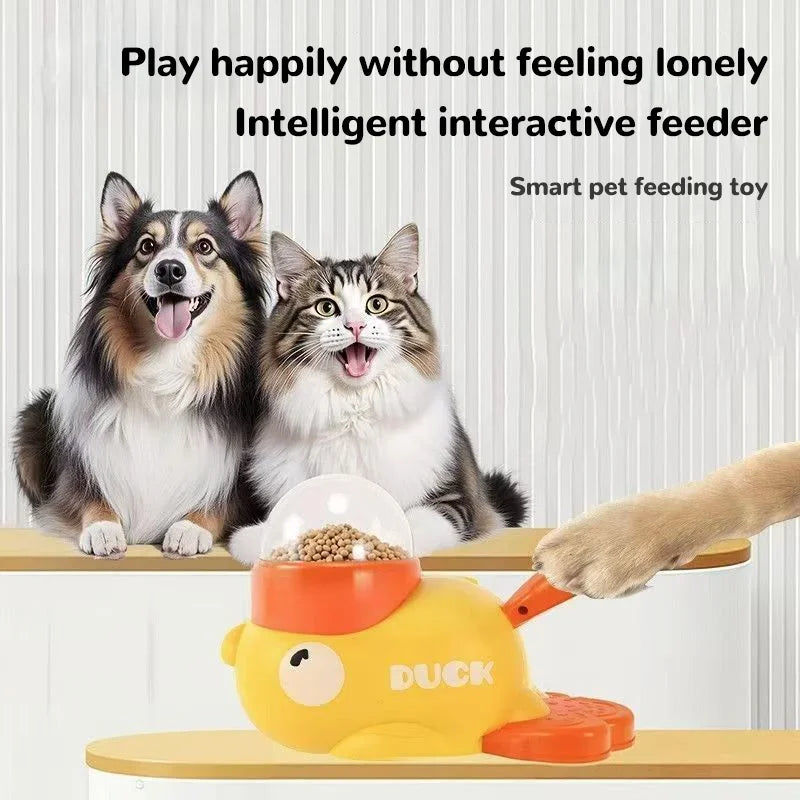 Duck puzzle feeder toy for cats, image 2