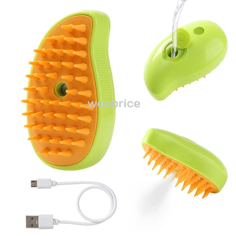 Cat Steam Brush for Shedding and Grooming