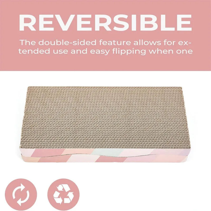 Multi-Shape Corrugated Cat Scratch Pad